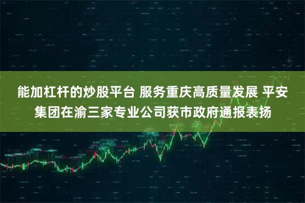 能加杠杆的炒股平台 服务重庆高质量发展 平安集团在渝三家专业公司获市政府通报表扬